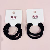 JY30入黑色简约编织混合装皮筋 2