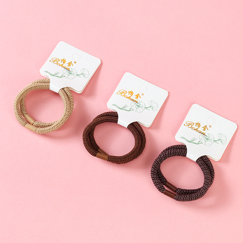 Two Simple Brown Striped Nylon Rubber Bands 4012201763