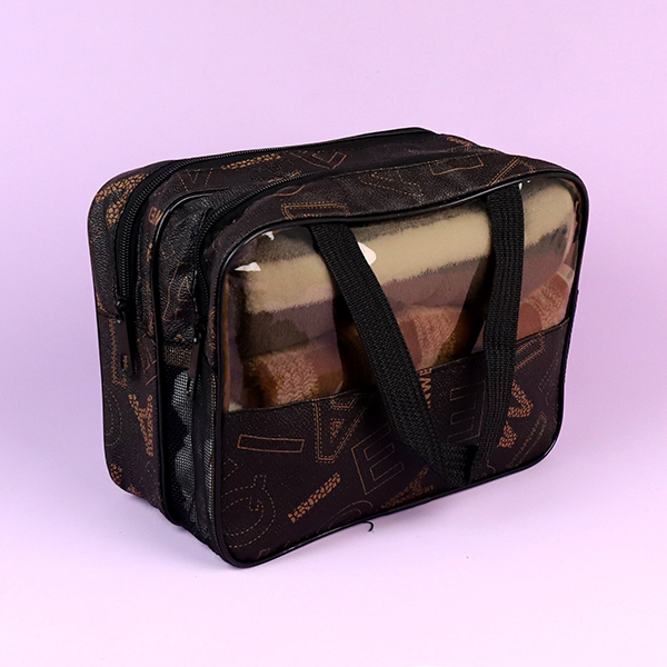 Letter Print Dry Wet Separation Bath Bag