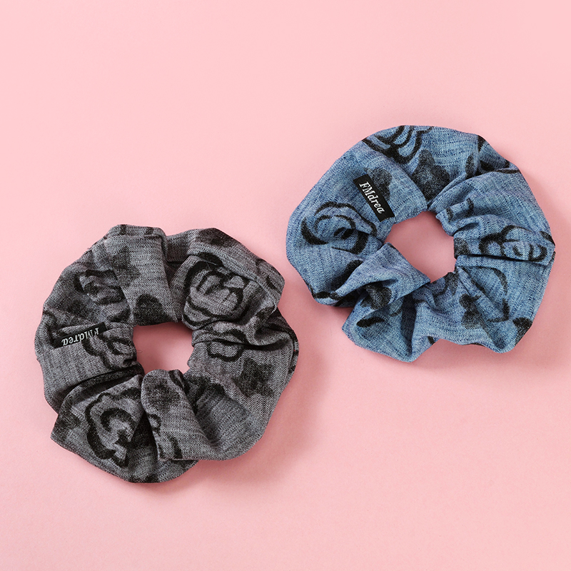 Cotton and Hemp Rose Colon Circle Hair Tie 4012101218