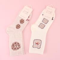 三色猫抗菌手工对目女袜 3