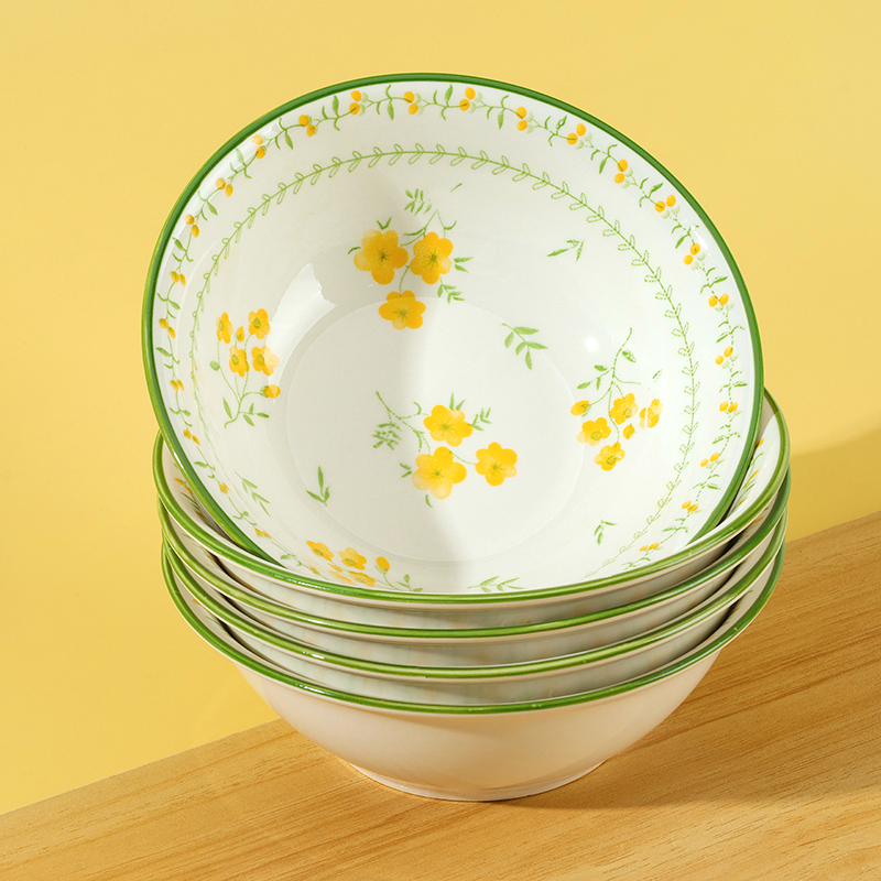6 inch Spring Floral Ceramic Bowl