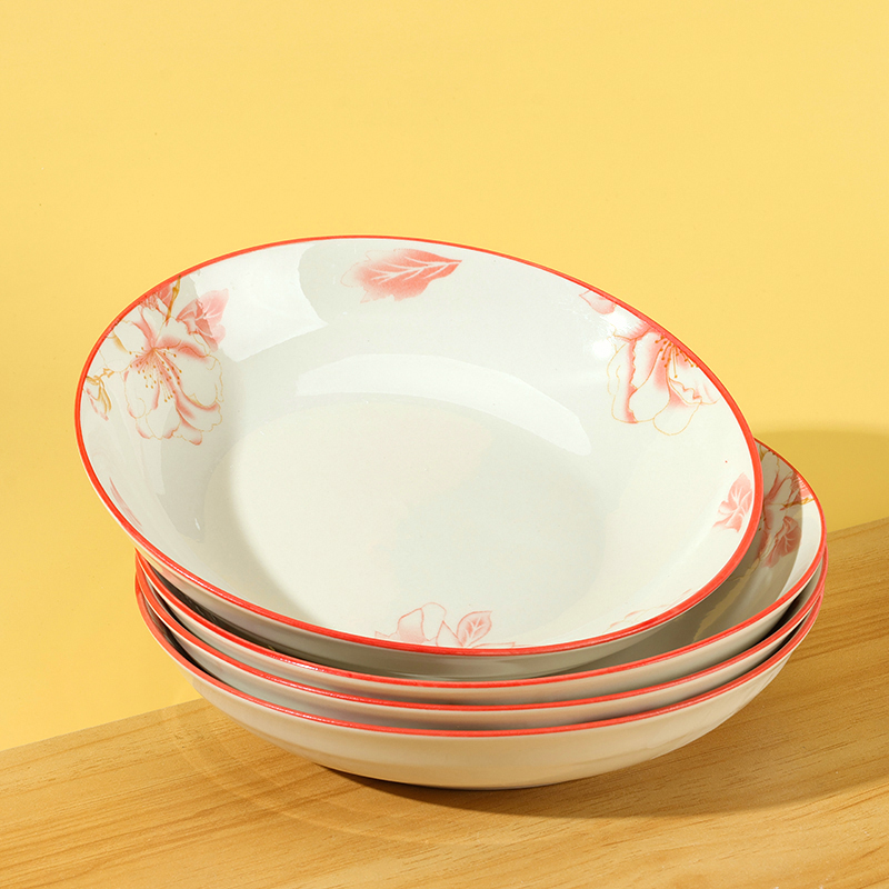 7 inch Moon Flower Ceramic Plate
