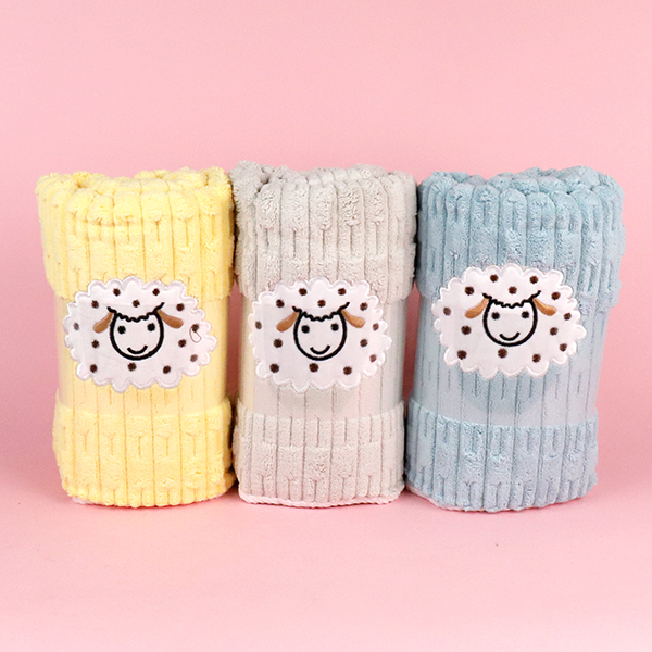 6163 Lamb Coral Fleece Towel 70x140cm