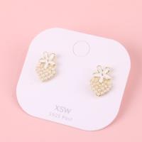 XSW珍珠花朵耳钉 2