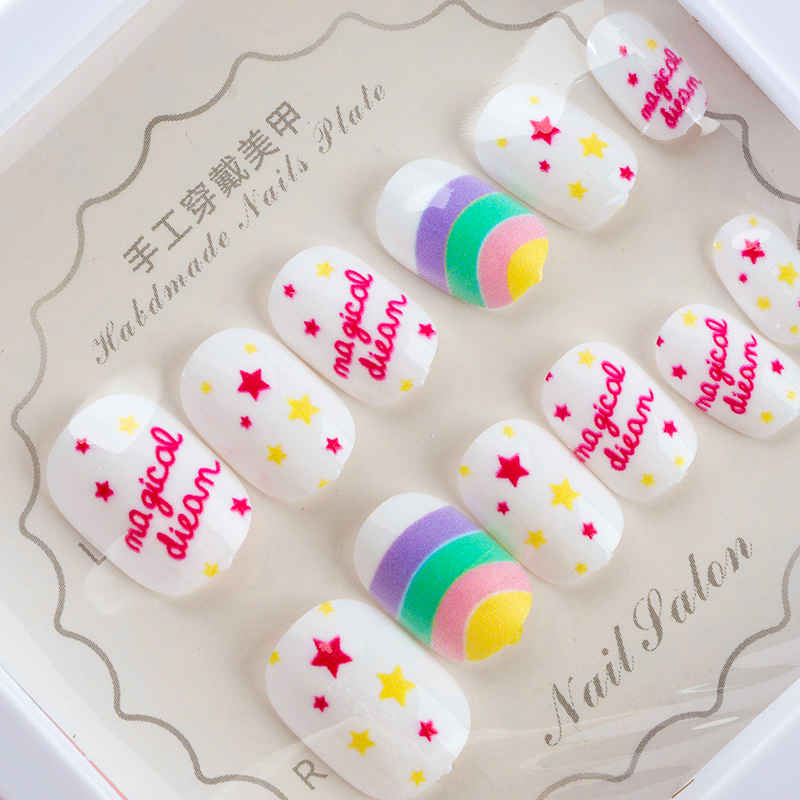 Children Printed False Nails