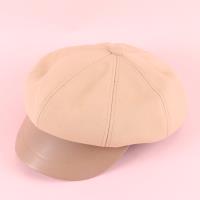 LJ皮折双扣八角帽 3
