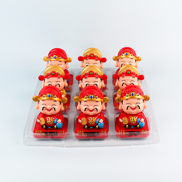 342 Solar Nodding God of Wealth Figurine Plastic