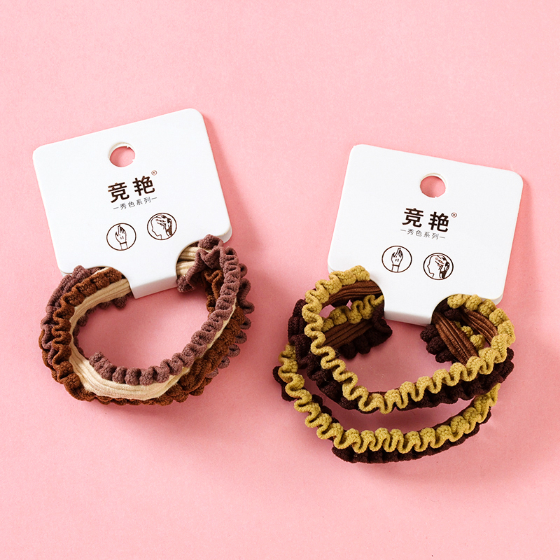 Two Wooden Ears High Elastic Nylon Hair Tie 4012201908