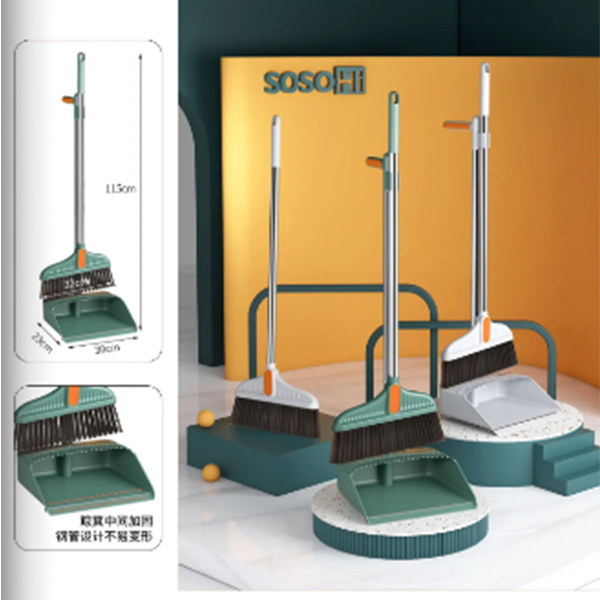 High Capacity Broom and Dustpan Set