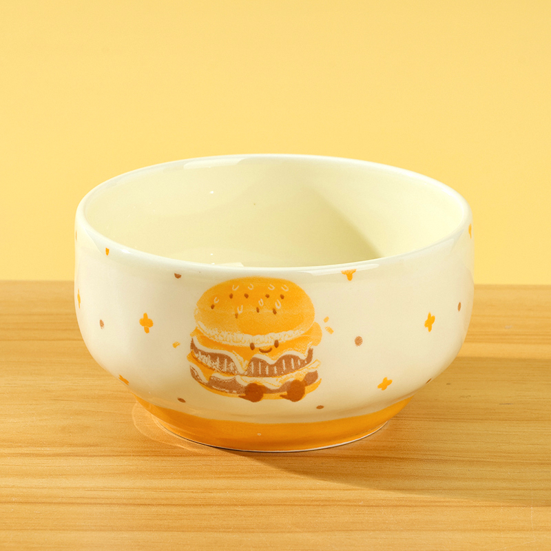 4.6 Inch Ceramic Bowl Burger