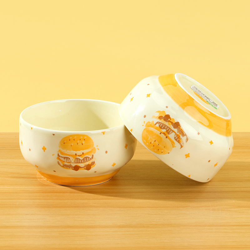 4.6 Inch Ceramic Bowl Burger