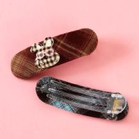 Plaid Cartoon Large Duckbill Hair Clip Alloy 4010402264