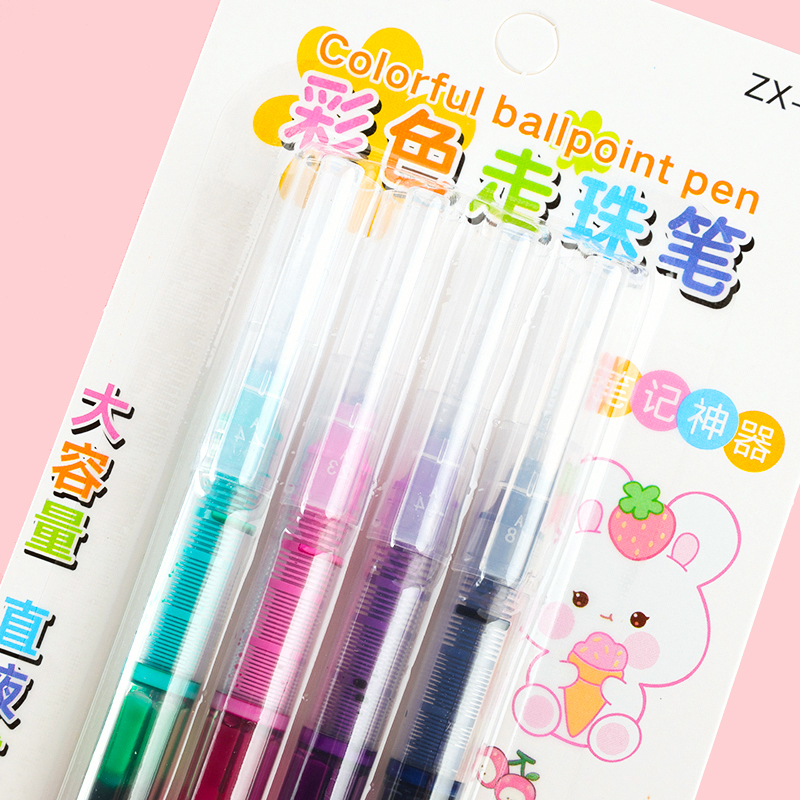 Colored Rollerball Pen 4-Pack