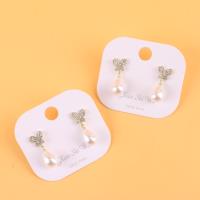 XSW镶钻蝴蝶水滴珍珠耳钉 2