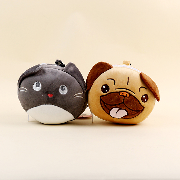 KLW-1 Animal Pillow with Eye Mask Mixed Patterns