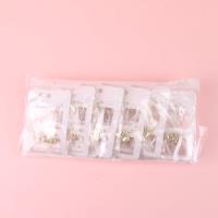 MZQ山茶花金色四对耳钉 3