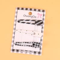 CG6公分黑白格纹压夹混 5
