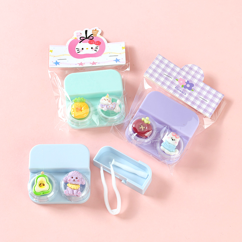 Drawer Style Cartoon Contact Lens Case Plastic 4030400174