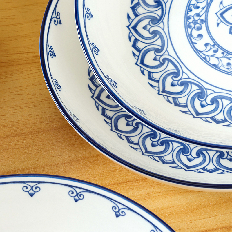 Printed 8 Inch Ceramic Cheese Plate Huaxi 1200400456
