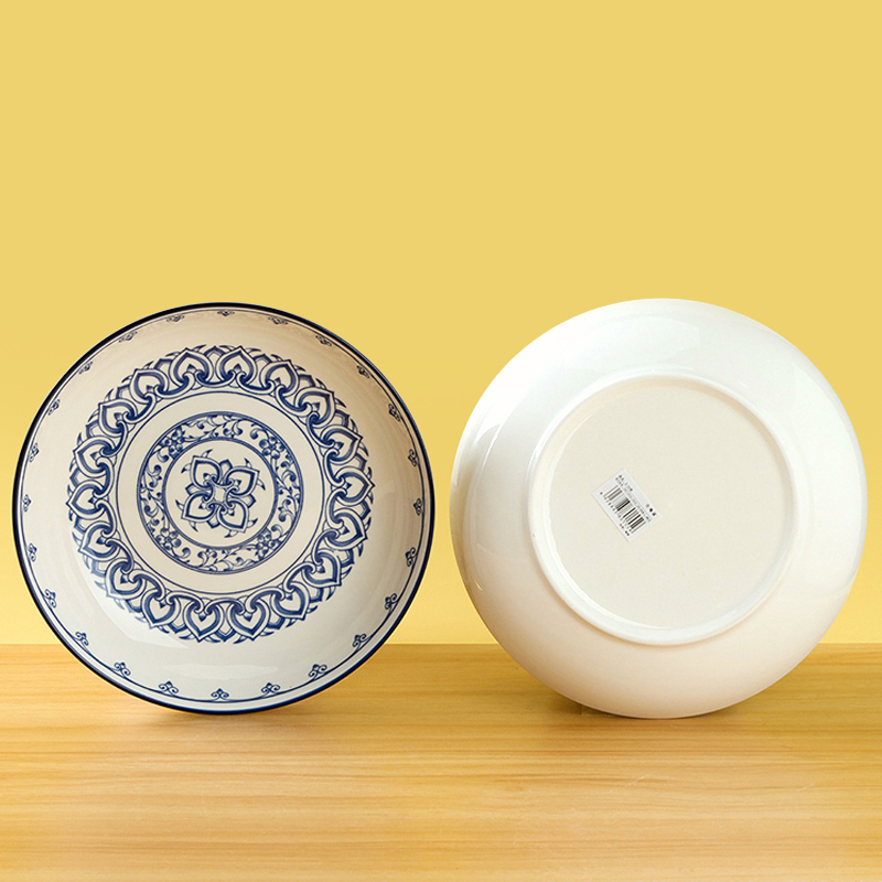 Printed 8 Inch Ceramic Cheese Plate Huaxi 1200400456