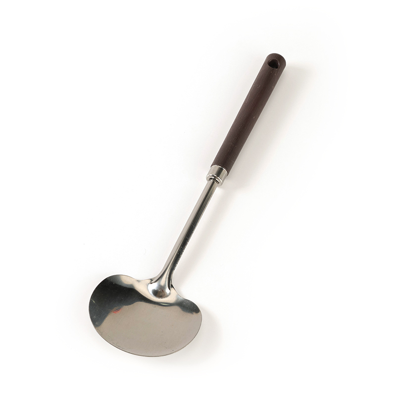 Mushroom Small Wooden Handle Stainless Steel Spatula 3141000034