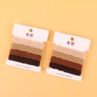 JY20入四根菱形纹咖毛巾圈 2