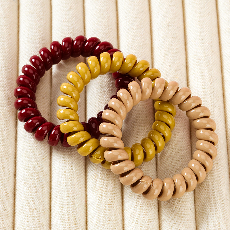 Three Deep Color Suction Card Telephone Lines TPU Hair Tie 4012300164