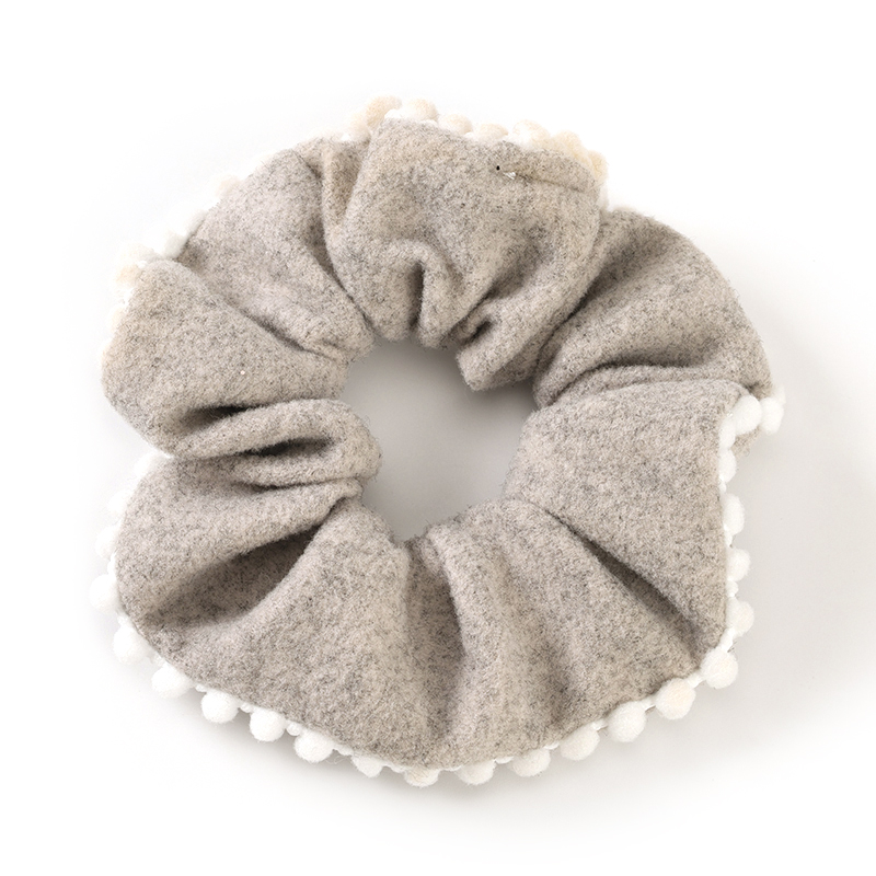 New Woolen Bean Edge Bowel Ring Cloth Hair Scrunchie 4012101444