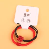 JY30入两根红色红钻球皮筋 4
