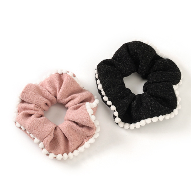 New Woolen Bean Edge Bowel Ring Cloth Hair Scrunchie 4012101444