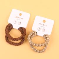 JY30入两根咖色编织绳皮筋 4