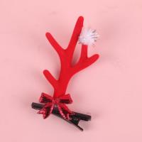 SY红蝴蝶结毛球鹿角对夹 3