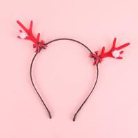 SY蝴蝶结毛球鹿角发箍 3