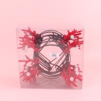 SY蝴蝶结毛球鹿角发箍 4