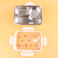 小叶6961不锈钢三格饭盒（304） 3