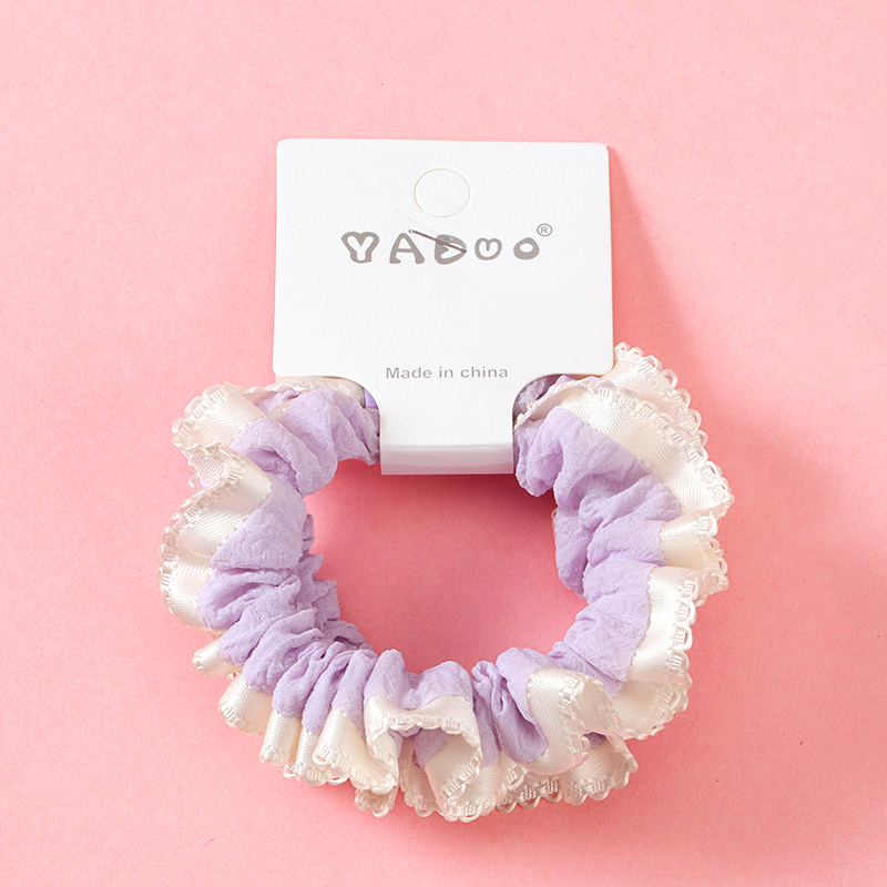 Boxed Two New Color Lace Synthetic Fiber Hair Scrunchie 4012101476