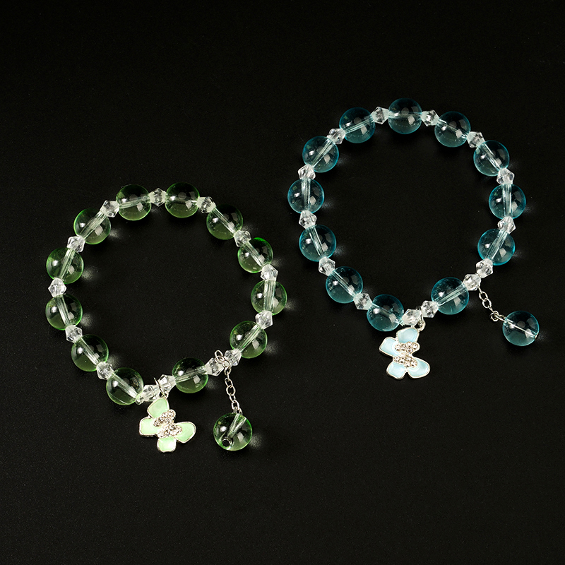 Glass Rhinestone Butterfly Bracelet 4021000929