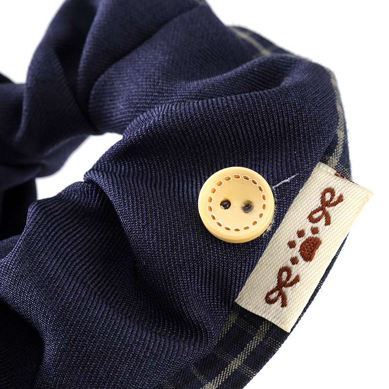 New Plaid Lace Label Scrunchie 4012101497