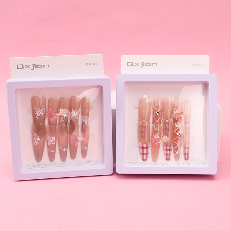 Butterfly Flower False Nails