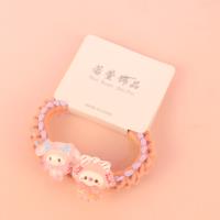RX彩色水晶三丽鸥编织花边皮筋 4