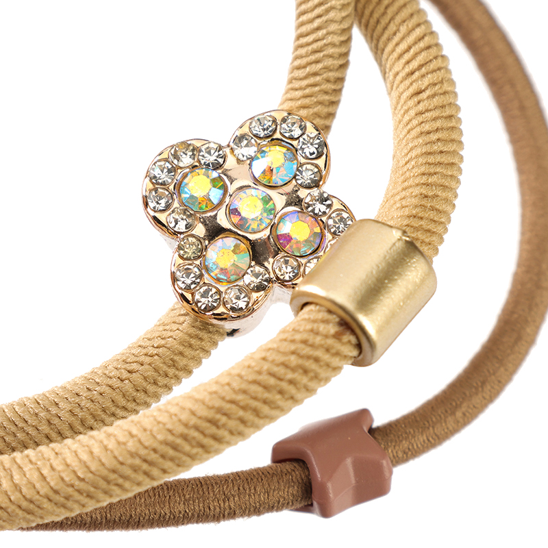 Boxed Three Colored Diamond Accessories Rubber Band Hair Tie 4012202060