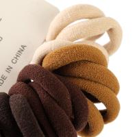 Sixteen Curry Color Ecka Cotton Rubber Bands Small Circle 4012202150