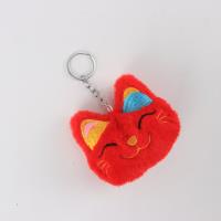 CM红色招财猫毛绒挂件 4