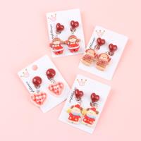 ZRYP彩珠树脂混款耳夹 5