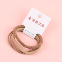 JY咖系编织螺纹3条组合皮筋 4
