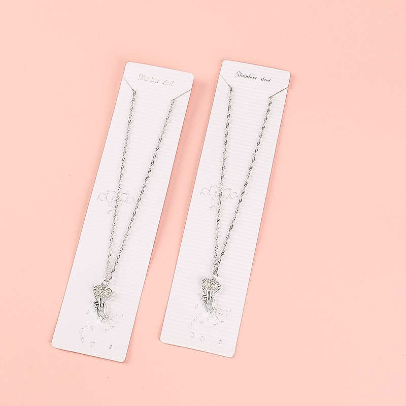 Diamond Heart Wave Necklace