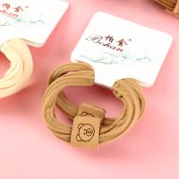 Boxed Two Curry Bear-Labeled Nylon Hair Ties 4012202229