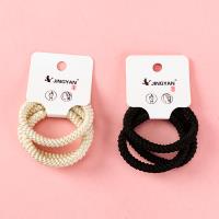 Boxed Three Curry Thick Rope Hair Tie Nylon 4012202221