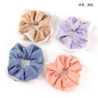 Simple Rhinestone Lace Polyester Hair Scrunchie 4012101671